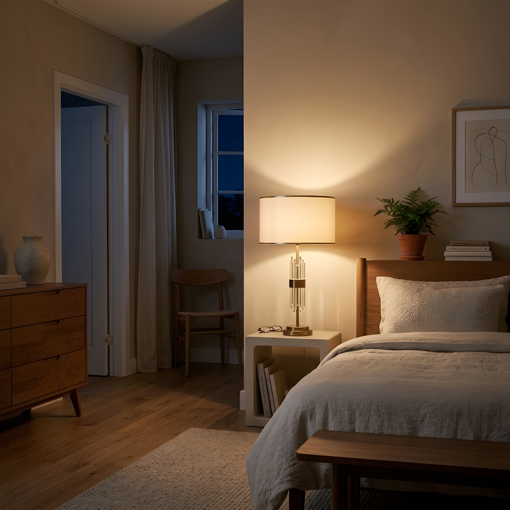 Veleadea lampe à poser ambiance du soir
