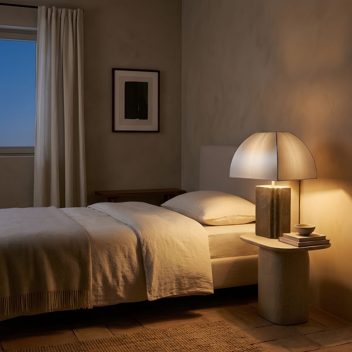 Veliaria lampe à poser ambiance du soir