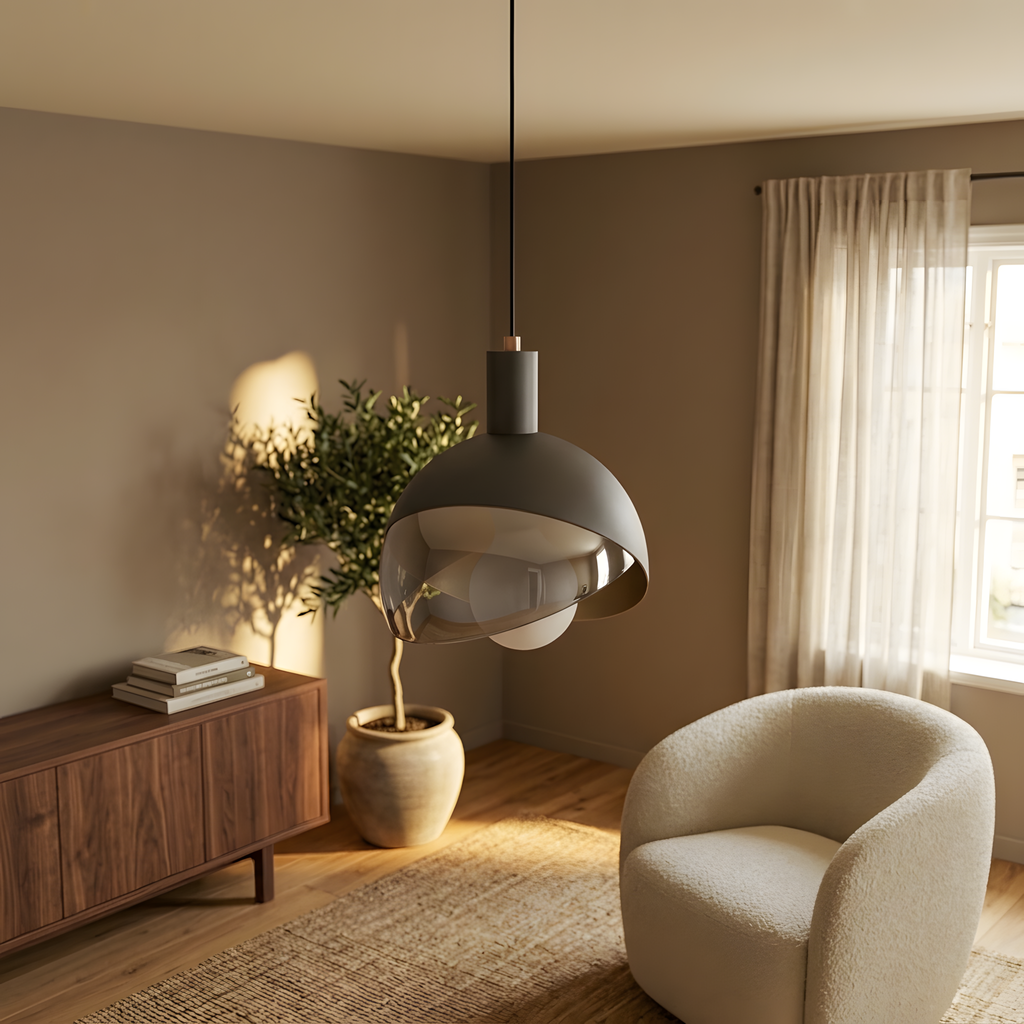 Verretta suspension verre transparent, chambre