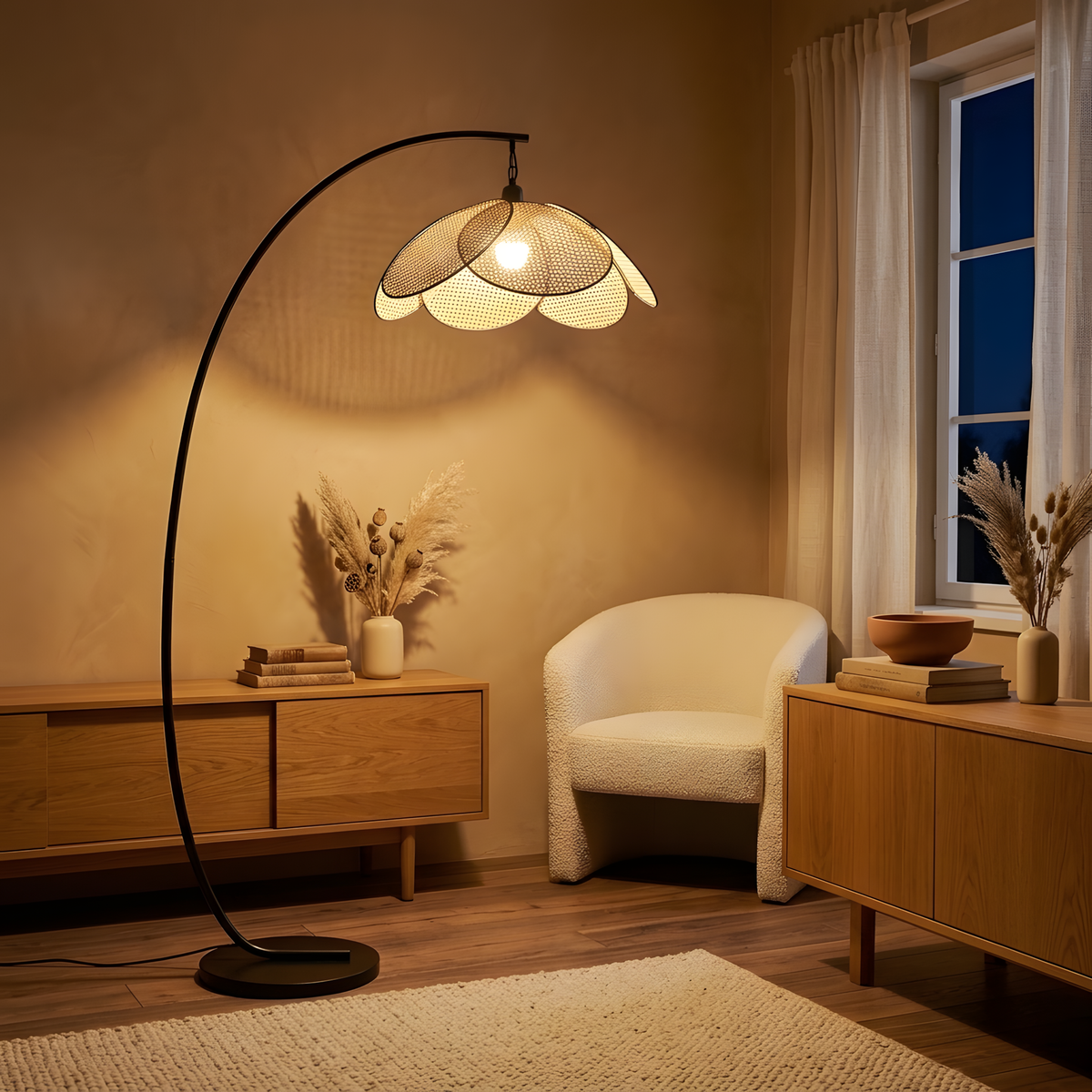 Viresca lampadaire ambiance du soir