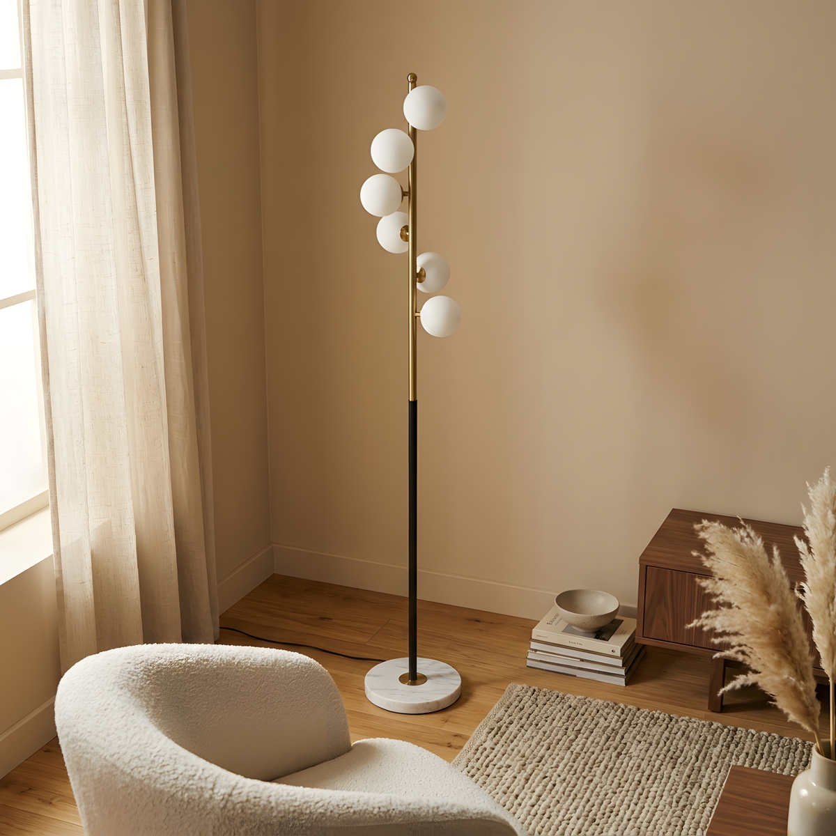 Viruta lampadaire détail de lumière