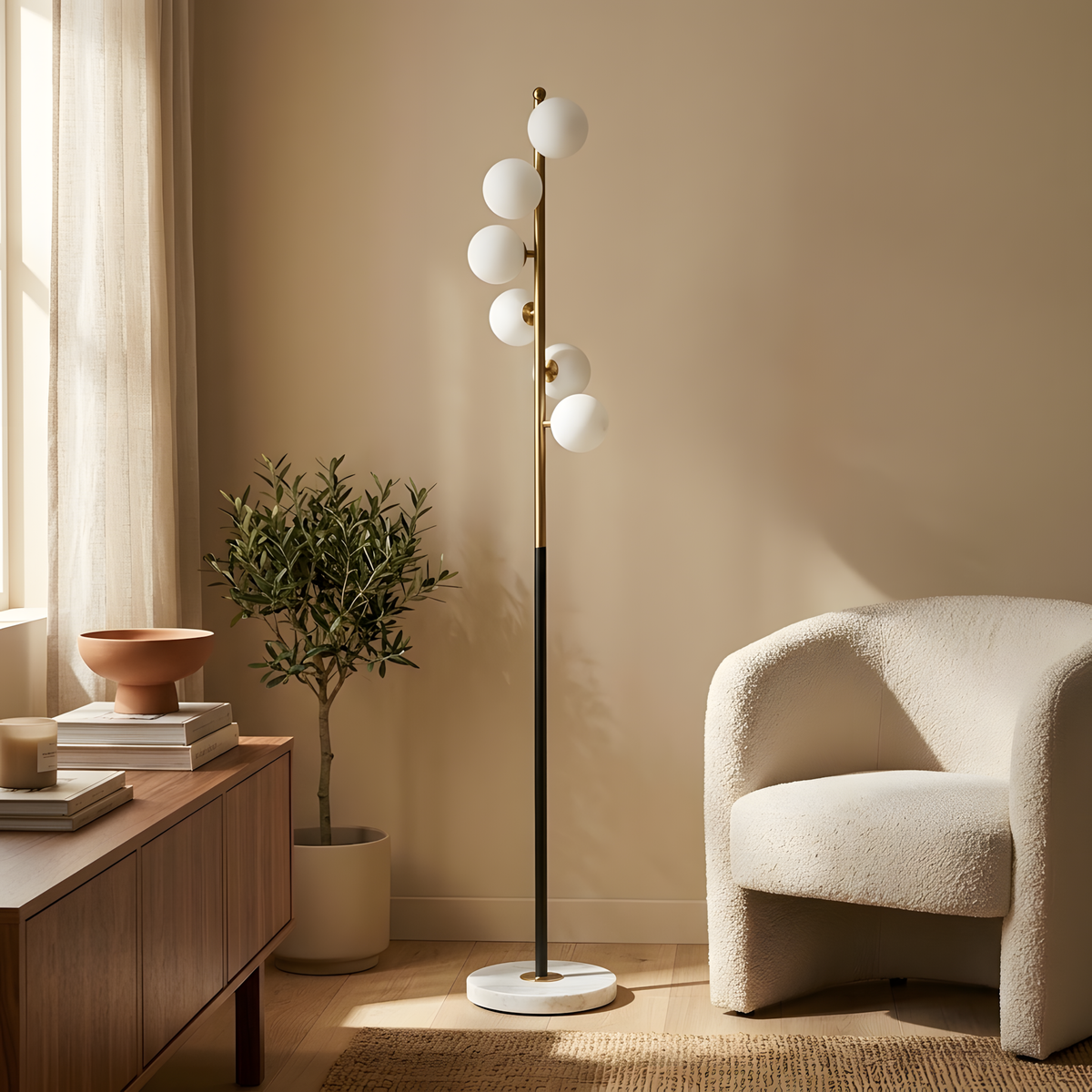 Viruta lampadaire jour, lumière éteinte
