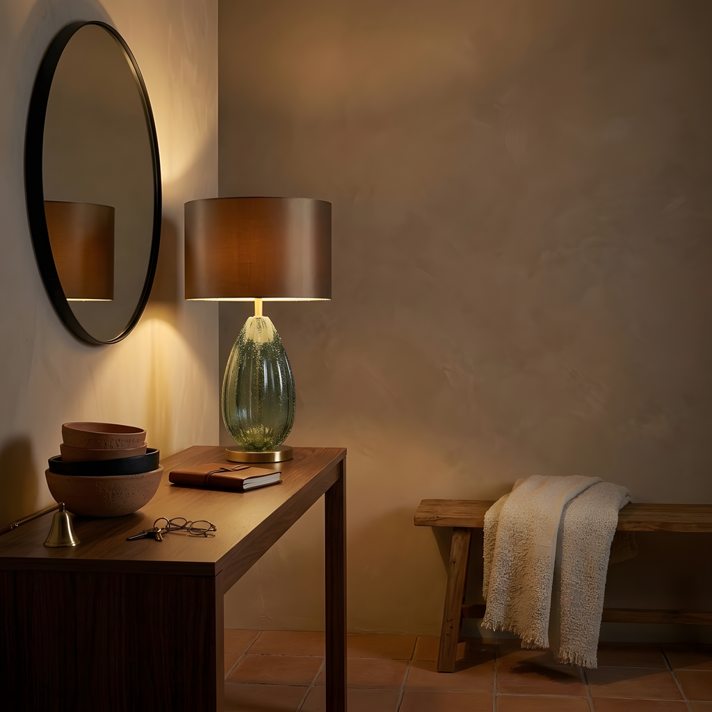 Zalaenea lampe à poser ambiance du soir