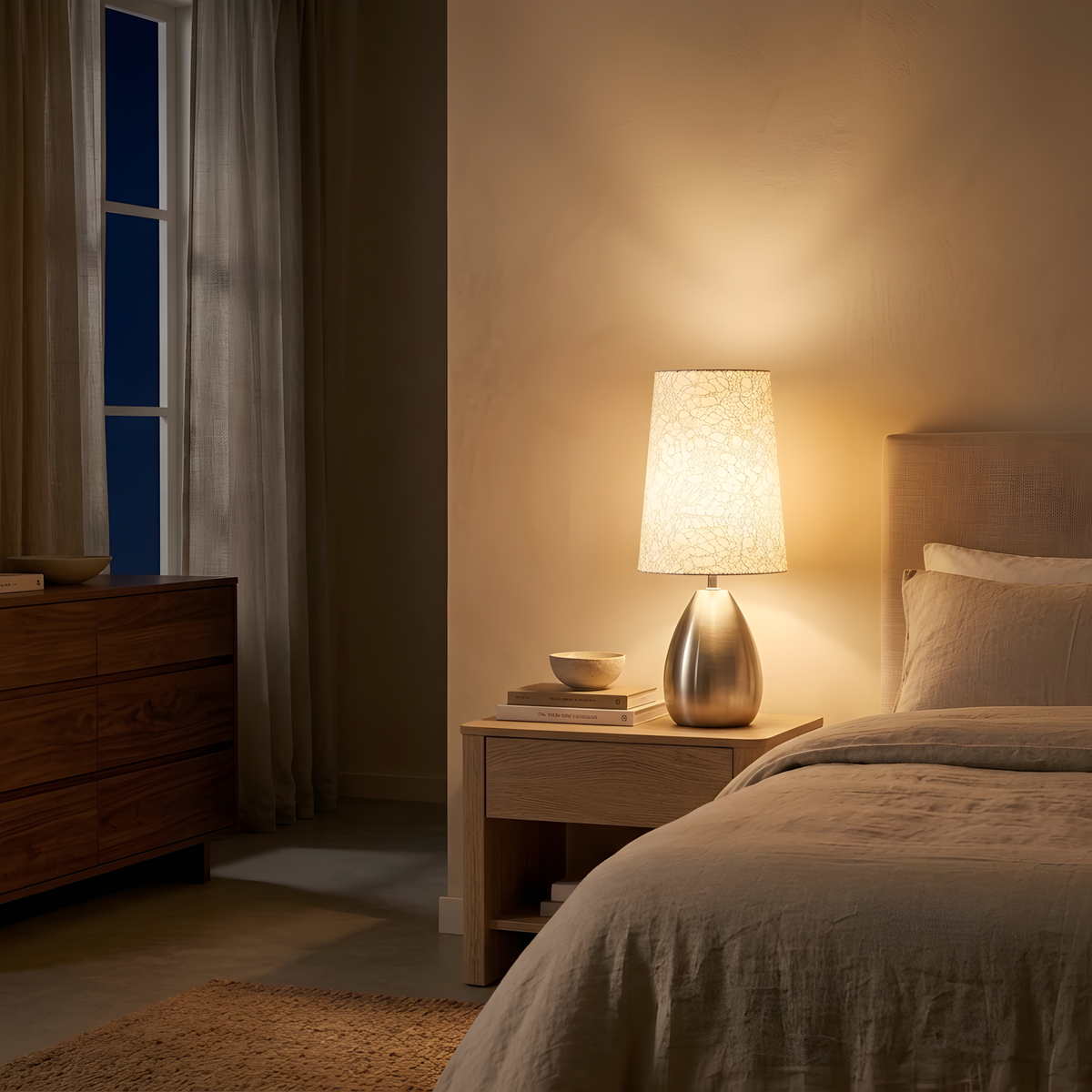 Zalola lampe à poser ambiance du soir