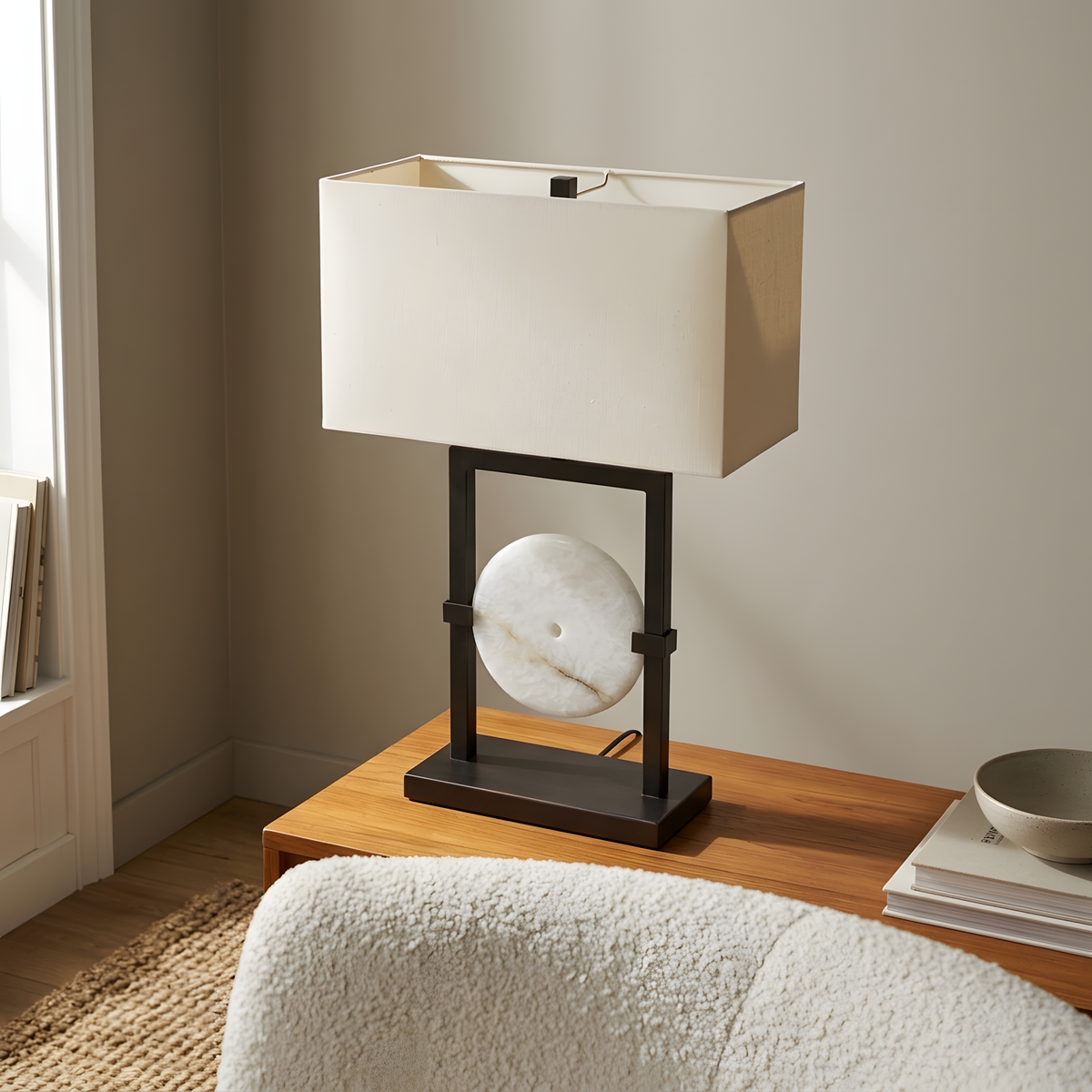 Zalunia lampe à poser détail de lumière