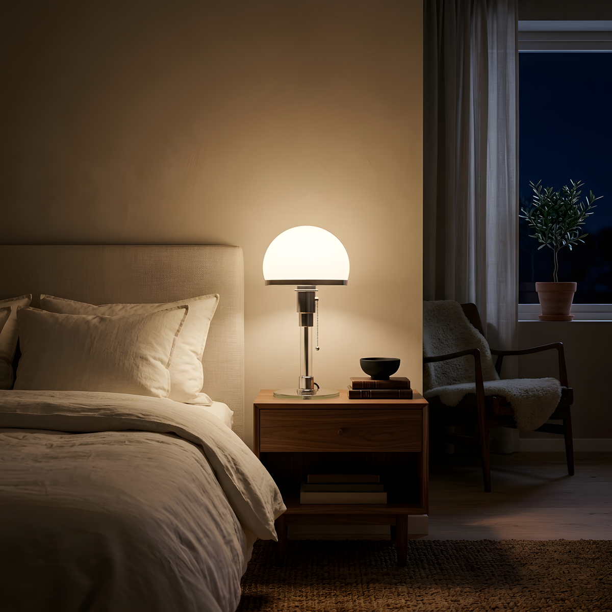 Zeleanea lampe à poser ambiance du soir