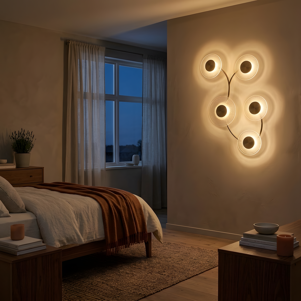 Zelesta applique murale ambiance du soir