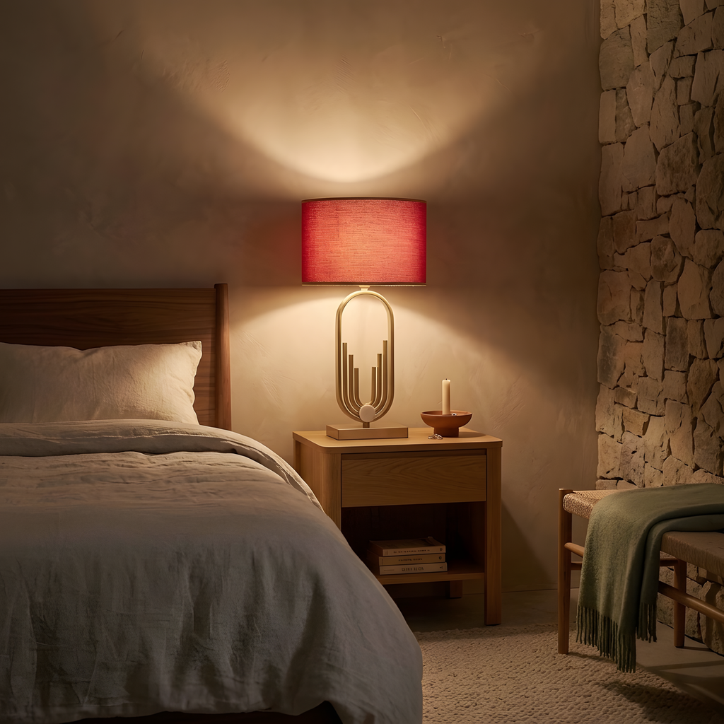 Zoriaria lampe à poser ambiance du soir